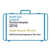 North East England Tourism Gold Award logo