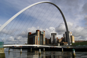 Millennium Bridge and Baltic 